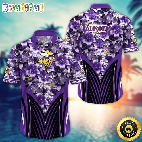 Personalized NFL Minnesota Vikings Hawaiian Shirt Tropical Aloha Shirt
