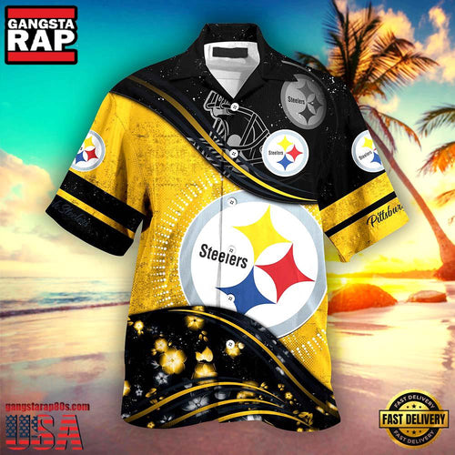 Custom Name Pittsburgh Steelers NFL New Design Hawaiian Shirt