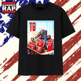 Philadelphia 76ers Joel Embiid LeBron James and Tyrese Maxey To Philly T Shirt