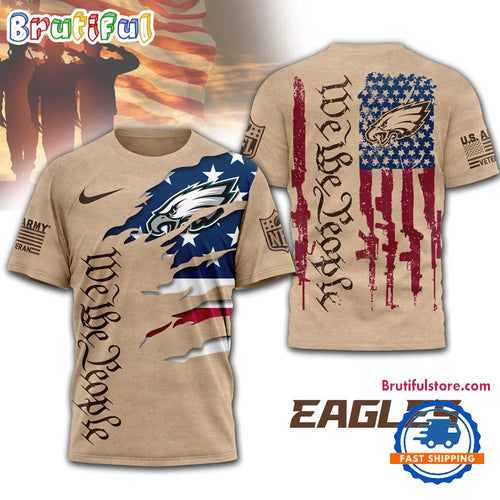 Philadelphia Eagles 2026 NFL Veteran We The People 3D Shirt