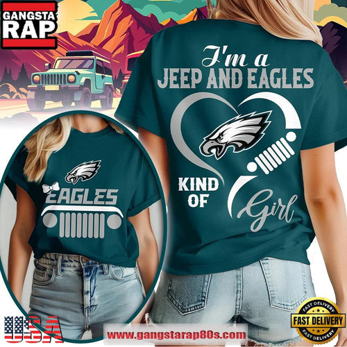 Philadelphia Eagles NFL Jeep Girl Women’s T Shirt