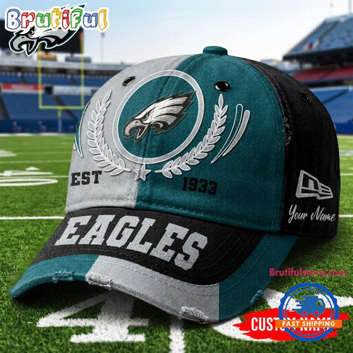 Philadelphia Eagles NFL Split Color New Era Classic Cap