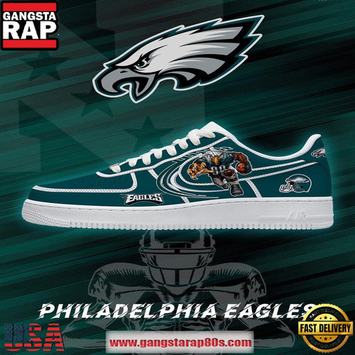 Philadelphia Football NFL Team Logo Air Force 1 Sneakers Shoes Sneakers