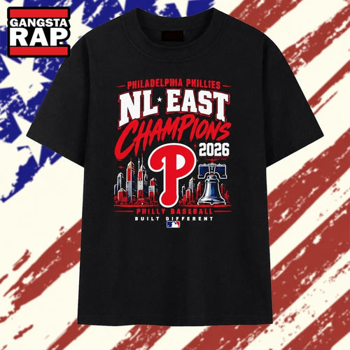 Philadelphia Phillies 2026 NL East Champions Philly Baseball Built Different T Shirt