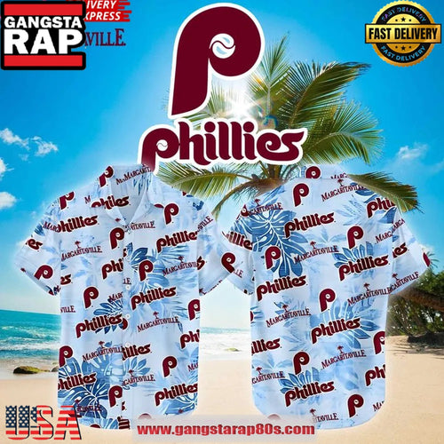 Philadelphia Phillies Margaritaville 2025 Aloha Hawaiian Shirt