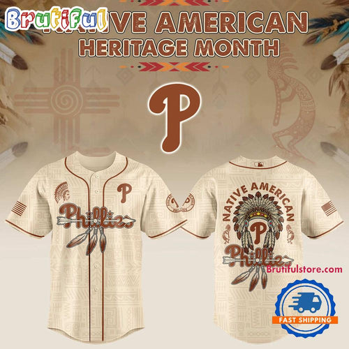 Philadelphia Phillies Native American Heritage Jersey Shirt