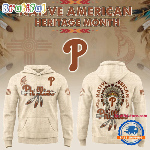 Philadelphia Phillies Native American Heritage Limited Hoodie Shirt