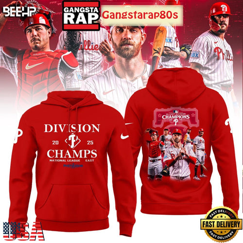 Philadelphia Phillies NL East Division Champions 2025 Back To Back Unisex 3D Hoodie