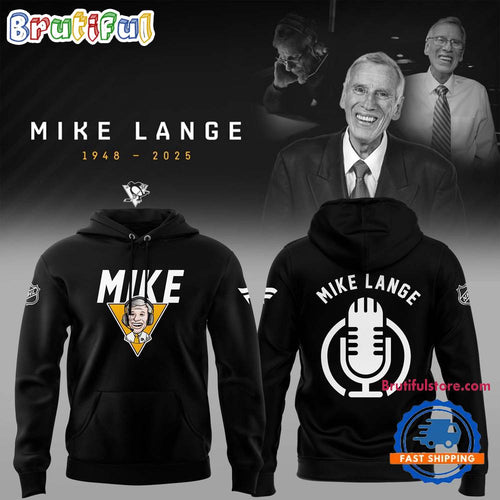 Pittsburgh Penguins Honoring The Legend Mike Lange Voice of the Penguins Hoodie