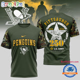 Pittsburgh Penguins NHL 250 Years US Army Limited 3D Shirt