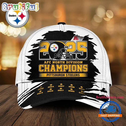 Pittsburgh Steelers NFL AFC North Champions 2025-2026 Special New Classic Cap