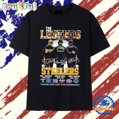Pittsburgh Steelers The Legends Bill Cowher Chuck Noll Mike Tomlin thank you T Shirt