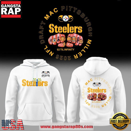 Pittsburgh Steelers x Mac Miller 2026 White Unisex Hoodie Shirt
