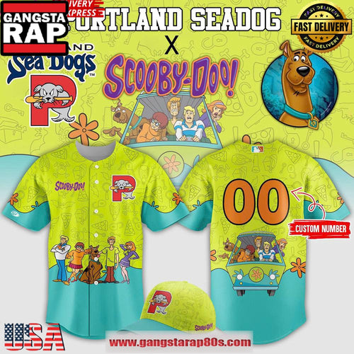 Portland Sea Dogs Scooby-Doo Day 2025 Custom Number Baseball Jersey Shirt