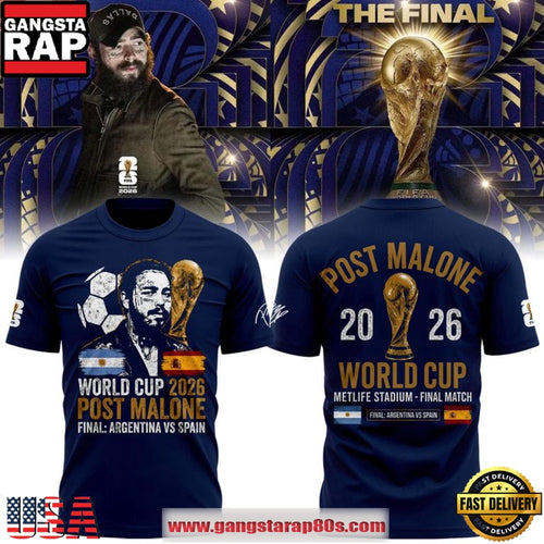 Post Malone World Cup 2026 Championship Final T Shirt