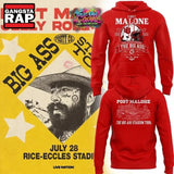 Post Malone x Utah Utes Mascot Football THE BIG ASS Stadium Tour Part 2 Red Hoodie , Music Trending 3D Shirt