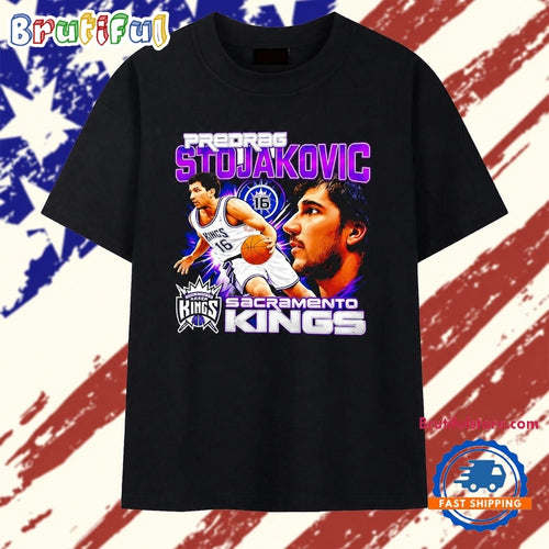 Predrag Stojakovic Sacramento Kings 16 NBA T Shirt