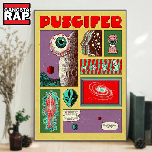 Puscifer PNC Bank Arts Center Holmdel, NJ May 17 2025 Tour Poster Canvas Art