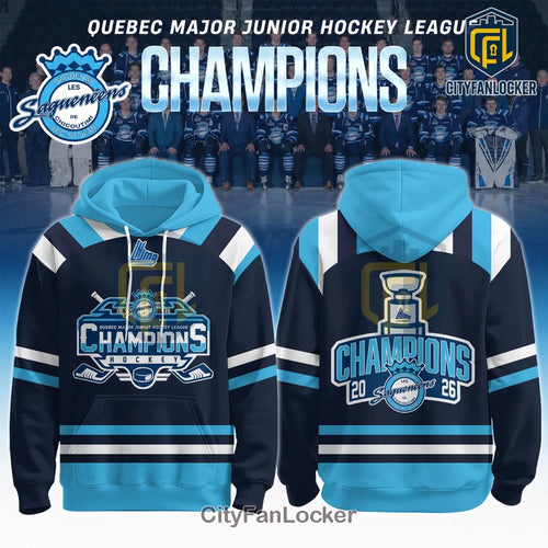 QMJHL Chicoutimi Saguenéens 2026 Champions Limited Edition Pullover Hoodie