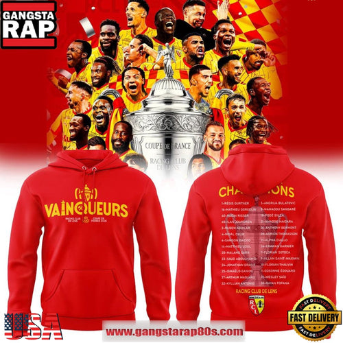 Racing Club de Lens 2025-26 Coupe de France Champions Trophy New Design Hoodie