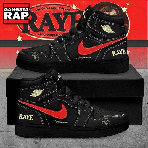RAYE This Tour May Contain New Music Tour 2026 Custom Black Air Jordan 1 Shoes , Music Air Jordan 1 Shoes