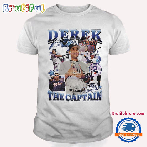 Retro 90s Derek Jeter The Caption Signature T Shirt