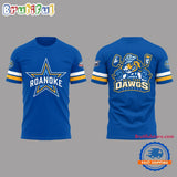 Roanoke Rail Yard Dawgs 2025 New Logo Blue 3D Shirt