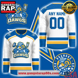 Roanoke Rail Yard Dawgs Limited Edition New Logo White Custom Hockey Jersey