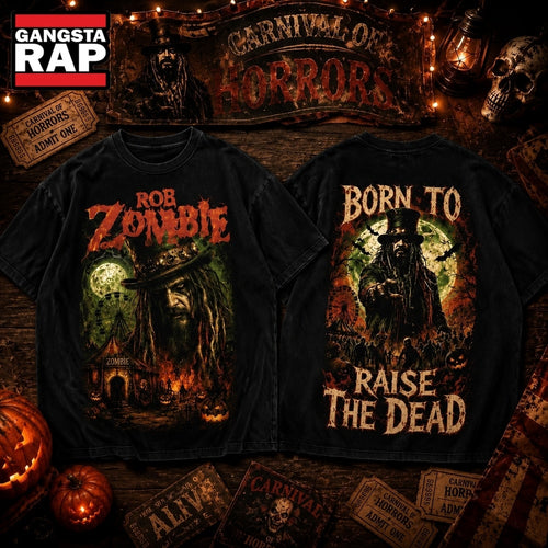 Rob Zombie Born To Raise The Dead Halloween 2026 Hoodie T-Shirt