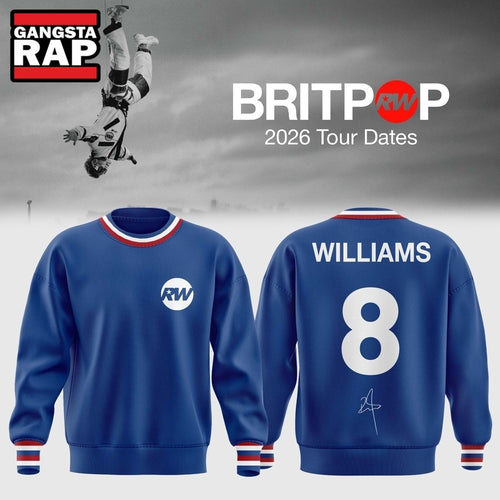 Robbie Williams BRITPOP World Tour 2026 Sweatshirt , Music Trending 3D Shirt