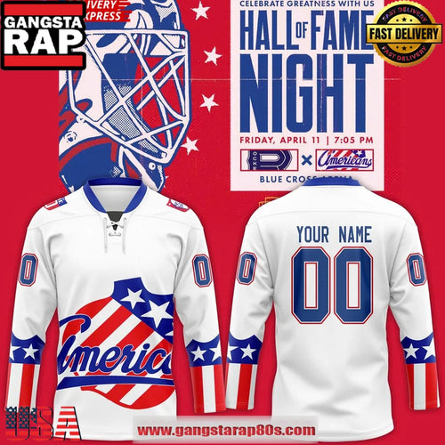 Rochester Americans Hall Of Fame Night 2025 Custom Special Edition Hockey Jersey