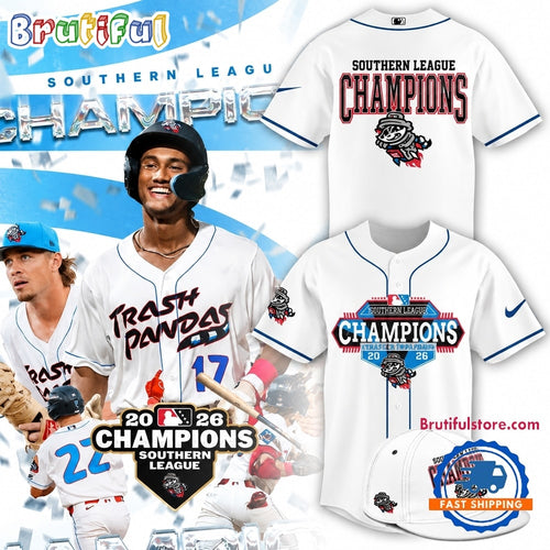 Rocket City Trash Pandas Southern League Champions 2026 Baseball Jersey