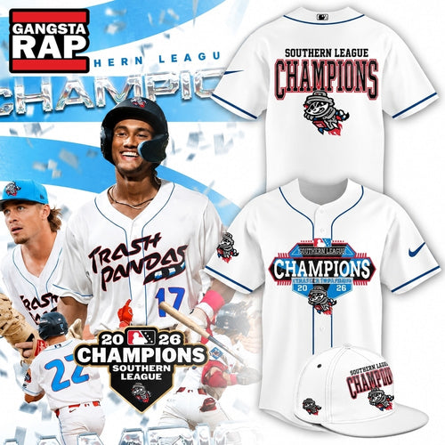 Rocket City Trash Pandas Southern League Champions 2026 Baseball Jersey