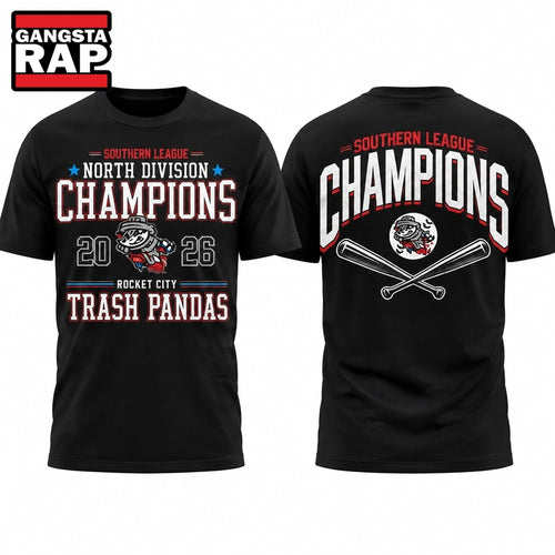 Rocket City Trash Pandas Southern League North Division Championship 2026 T Shirt