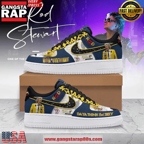 Rod Stewart Limited Edition Air Force 1 Sneakers Shoes
