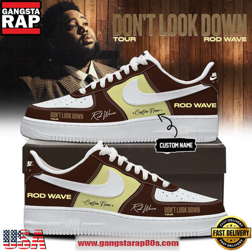 Custom Rod Wave Don’t Look Down Tour 2026 Signature Limited Air Force 1 Shoes Running Sneakers