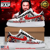 Roman Reigns Acknowledge Me Air Force 1 Running Sneakers Shoes