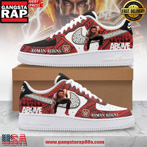 Roman Reigns Levels Above Limited Edition Air Force 1 Sneakers Shoes