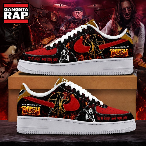 Rush Band 50th Anniversary Of Rush Air Force 1 Shoes Running Sneakers Shoes , Music Air Force 1 Shoes