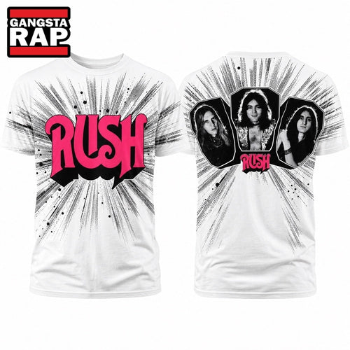 Rush Debut Album Cover Unisex Polyester Gift For Fan 3D T Shirt , Music Trend Shirt
