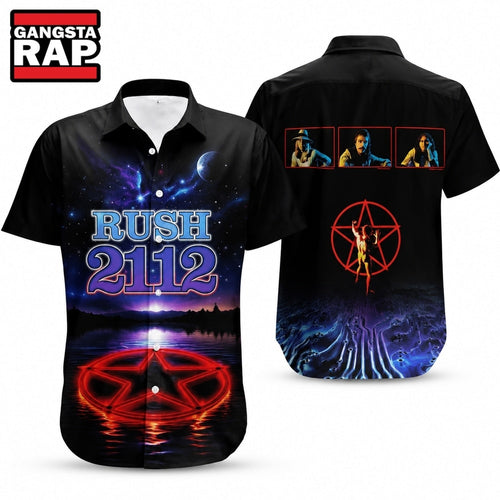 Rush Rock Band 2112 Album Hawaiian Shirt, Music Hawaiian Shirt