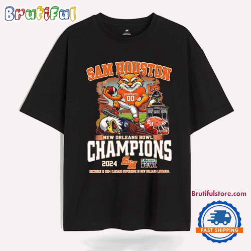 Sam Houston Bearkats New Orleans Bowl Champions 2024 Mascot T Shirt