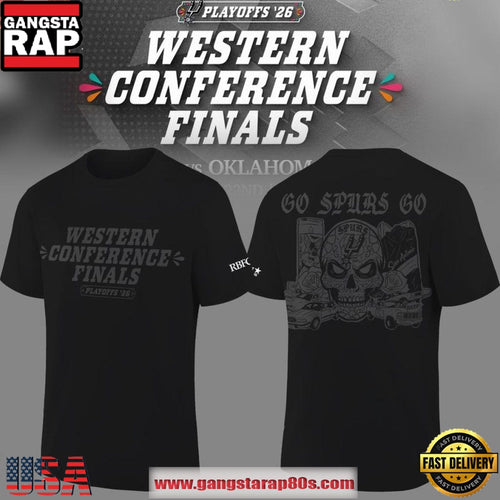 San Antonio Spurs 2026 Western Conference Finals Game 3 Go Spurs Go Black T-Shirt