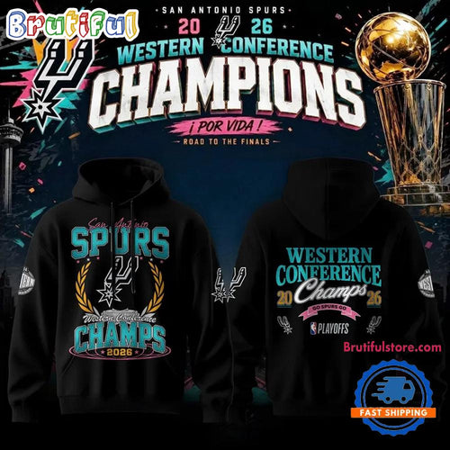 San Antonio Spurs Go Spurs Go Western Conference Champions 2026 Limited 3D Hoodie