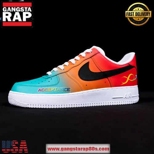 San Antonio Spurs x To The Max Autism Acceptance 2025 Limited Edition Air Force 1 Running Sneakers Shoes
