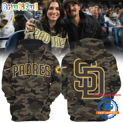 San Diego Padres Camo 2024 Custom Hoodie Shirt