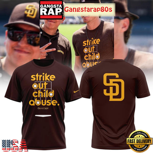 San Diego Padres Strike Out Child Abuse Unisex T Shirt