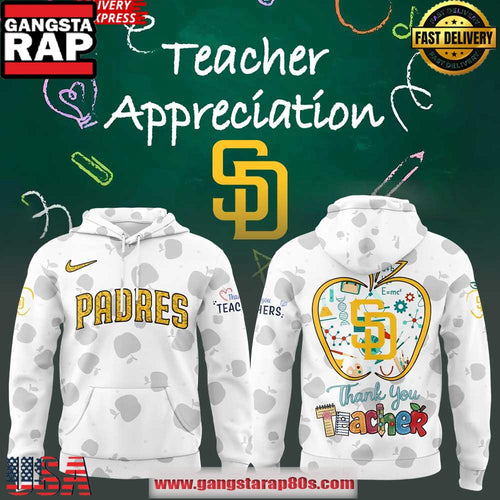 San Diego Padres Teacher Appreciation 2025 Unisex Hoodie