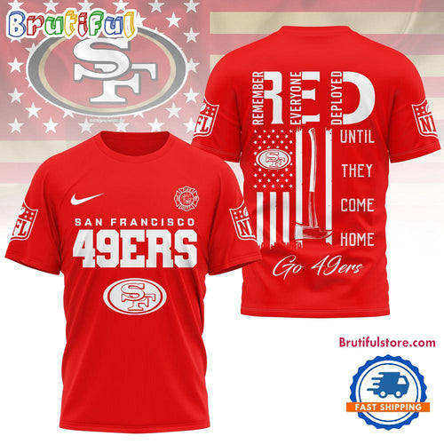 San Francisco 49ers 2026 NFL Red Friday Firefighter Limited Edition 3D Shirt