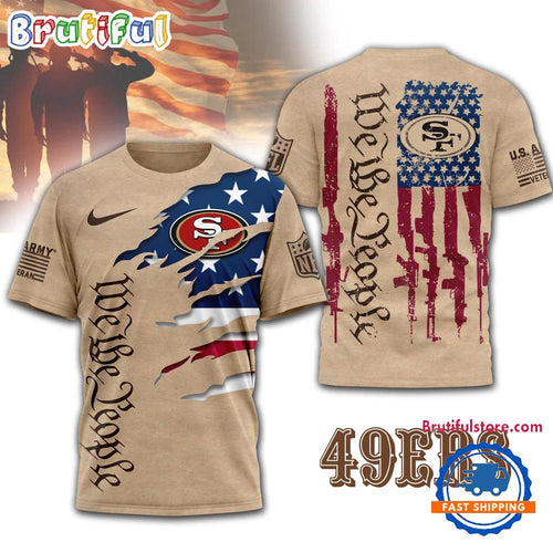 San Francisco 49ers 2026 NFL Veteran We The People 3D Shirt